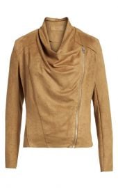 BLANKNYC Faux Suede Drape Front Jacket  Regular  amp  Plus Size    Nordstrom at Nordstrom